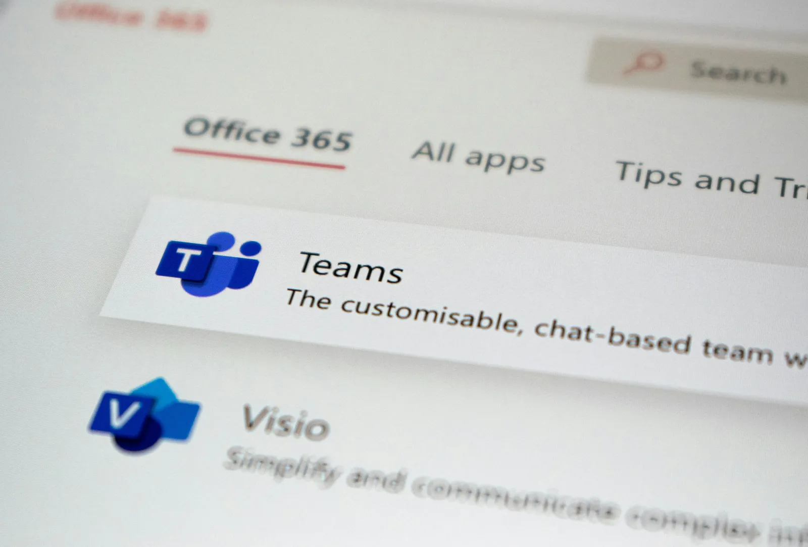 Aplicaciones de Microsoft 365